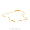18 Inch Flower Cluster Drop Necklace in 24k Yellow Gold - Thumbnail 3