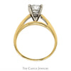 1.03ct Round Diamond Solitaire Engagement Ring in 14k Yellow Gold - Thumbnail 2