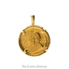 24k 1984 Krugerand Coin Pendant in 14k Yellow Gold Bezel & Bail - Thumbnail 1