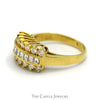 Channel Set Baguette Diamond Ring with Round Accents in 18K Gold - Thumbnail 3