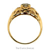 .33ct Round Diamond Antique Style Ring in 14k Yellow Gold - Thumbnail 2