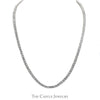 18 inch 20cttw Lab Grown Round Diamond Tennis Necklace in 14k White Gold - Thumbnail 1