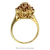 .50cttw Diamond and Ruby Swirl Ring in 14k Gold - Thumbnail 2