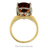 Pear Cut Citrine Ring with Polished Sides in 14k Yellow Gold - Thumbnail 2