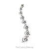 Round Brilliant Cut Diamond Journey Pendant in 14k White Gold - Thumbnail 1