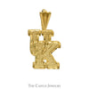 "UK" Wildcat Logo Charm Pendant in 14k Yellow Gold - Thumbnail 1