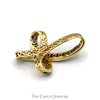 Freeform Channel-Set Sapphire Cross In 14KT Yellow Gold - Thumbnail 3