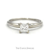 .53ct Princess Cut Diamond Solitaire Engagement Ring in 10k White Gold - Thumbnail 1