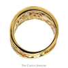 1cttw Wide Channel Set Diamond Open Filigree Band in 10k Yellow Gold - Thumbnail 2