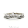 Crown Designed 1/2cttw Marquise, Pear & Round Cut Diamond Neil Lane Designer Band in 14k White Gold
