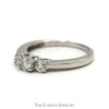 .35cttw Three Stone Diamond Engagement Ring in 14k White Gold - Thumbnail 3
