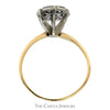 7 Round Brilliant Cut 1cttw Diamond Cluster Ring in 10k Yellow Gold - Thumbnail 2