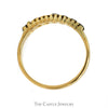 7 Round Sapphire Band in 18k Yellow Gold - Thumbnail 2