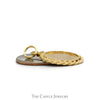 1980 Krugerrand Coin Pendant with Rope Designed Bezel in 10k Yellow Gold - Thumbnail 3