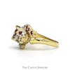 Leopard Designed Ring with Ruby Spots in 10k Yellow Gold - Thumbnail 3