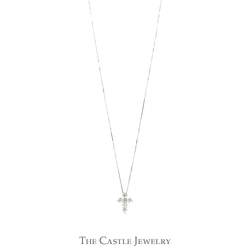 18 Inch 1cttw Lab Grown Diamond Cross Necklace in 14k Gold