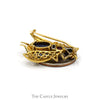 Authentic Vintage Van Cleef & Arpels Designer Bee Brooch with Sapphire, Ruby & Diamonds in 18k Yellow Gold - Thumbnail 4