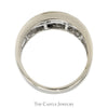 1/2cttw Double Row Channel Set Baguette Cut Diamond Band in 14k White Gold - Thumbnail 2