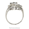 1/2cttw Freeform Diamond Cluster Ring in 14k White Gold - Thumbnail 2
