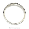 Men's Black Diamond Neil Lane Designer Wedding Band in 14k White Gold - Thumbnail 2