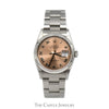 Rolex Datejust 16200 with Rose Dial and Roman Numeral Hour Markers on Oyster Bracelet - Thumbnail 1