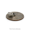 Flower Shaped Diamond Cluster Pendant in 10k White Gold - Thumbnail 3