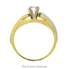 1/2ct Round Diamond Solitaire Engagement Ring in Two Tone 18k Yellow Gold & Platinum - Thumbnail 2