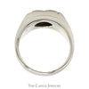 3/4ct Round Brilliant Cut Diamond Men's Ring in 14k White Gold - Thumbnail 2