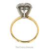 7 Round Diamond Cluster Ring in 10k Yellow Gold - Thumbnail 2