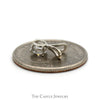 1/2ct Diamond Solitaire Pendant in 4 Prong Mount with Split Bail in 14k White Gold - Thumbnail 3