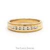1/2cttw Channel Set Round Diamond Band with Milgrain Edges in 14k Yellow Gold - Thumbnail 1