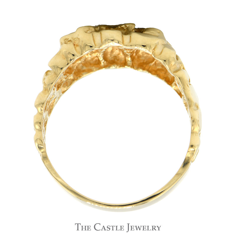 Nugget Style Ring in 10k Yellow Gold - Size 10