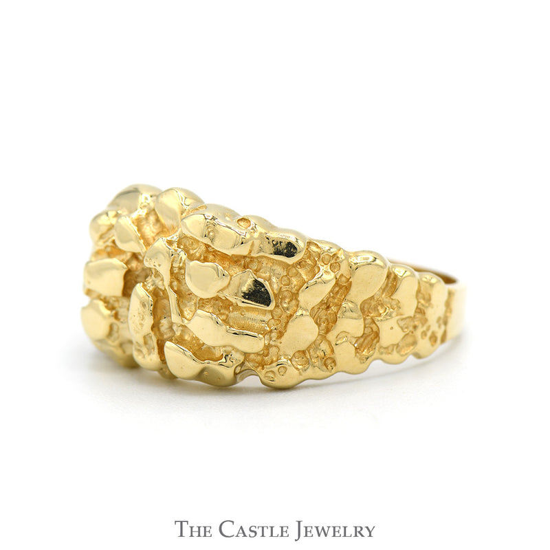 Nugget Style Ring in 10k Yellow Gold - Size 10