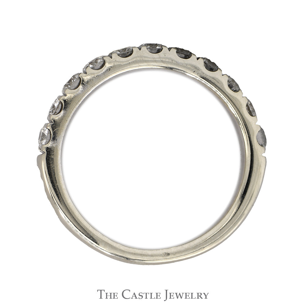 3/4cttw Lab Grown Diamond Wedding Band in 14k White Gold