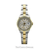 Ladies Rolex Datejust R79163 26mm Luxury Watch with Diamond Bezel and Silver Tapestry Dial in 14k Yellow Gold and Stainless Steel - Thumbnail 1