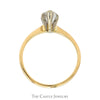 3/4ct Marquise Cut Diamond Solitaire (SI1 H) Engagement Ring in 14k Yellow Gold 6 Prong Mounting - Thumbnail 2