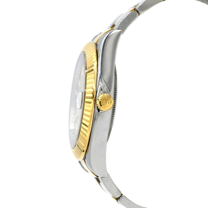 41mm Two Tone Quick Set Rolex Datejust 116333 with Cream Dial in 18k Yellow Gold & Stainless Steel