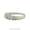 1cttw 7 Round Diamond Wedding/Anniversary Band in 14k White Gold - Thumbnail 3