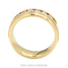 14K Yellow Gold 1cttw Channel Set Diamond Milgrain Wedding Band - Thumbnail 2