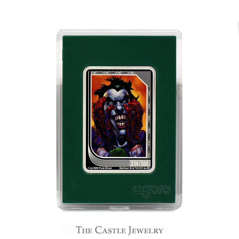 Limited Edition DC Comics Agoro Trading Coins Set - 1oz Silver Coins Featuring Joker & Harley Quinn Art