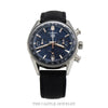TAG Heuer Carrera Calibre 16 Chronograph with blue dial — front view - Thumbnail 3