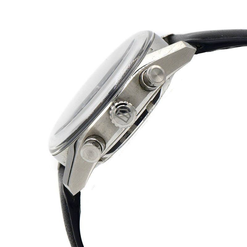 Crown and chronograph pushers close-up on TAG Heuer Carrera