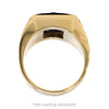 Front-facing view of the 10k yellow gold Masonic ring - Thumbnail 3