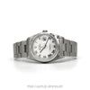 Rolex Datejust 16200 with white Roman dial on Oyster bracelet — front view - Thumbnail 1