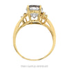 Front-facing view of the 10k yellow gold mystic topaz ring - Thumbnail 3