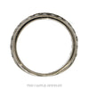 Front-facing view of the 3/4cttw nick set lab grown diamond band in 10k white gold - Thumbnail 3