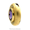 Round Bezel Set Amethyst Slide Pendant in 14k Yellow Gold - Thumbnail 2