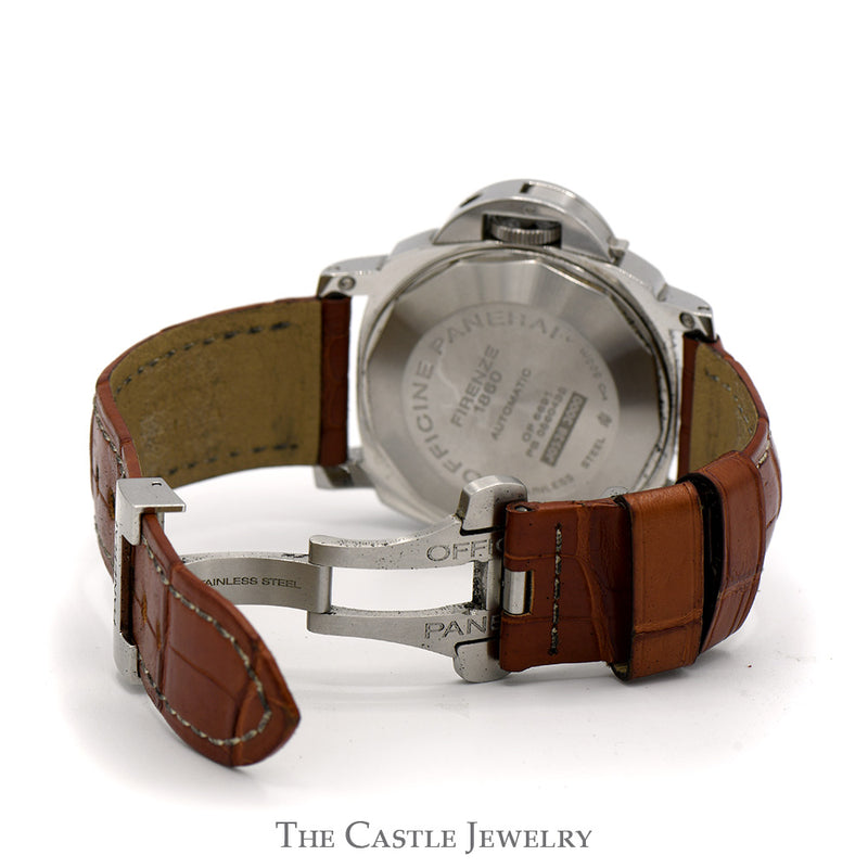 Panerai Luminor GMT PAM00088 Steel Men's Watch with Box Papers & Extras
