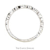 1/4cttw Neil Lane Designer Double Diamond Band in 14k White Gold Beaded Designed Mounting - Thumbnail 2