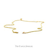 Round Diamond Solitaire Pendant on 20 Inch Rope Chain in 14k Yellow Gold - Thumbnail 3